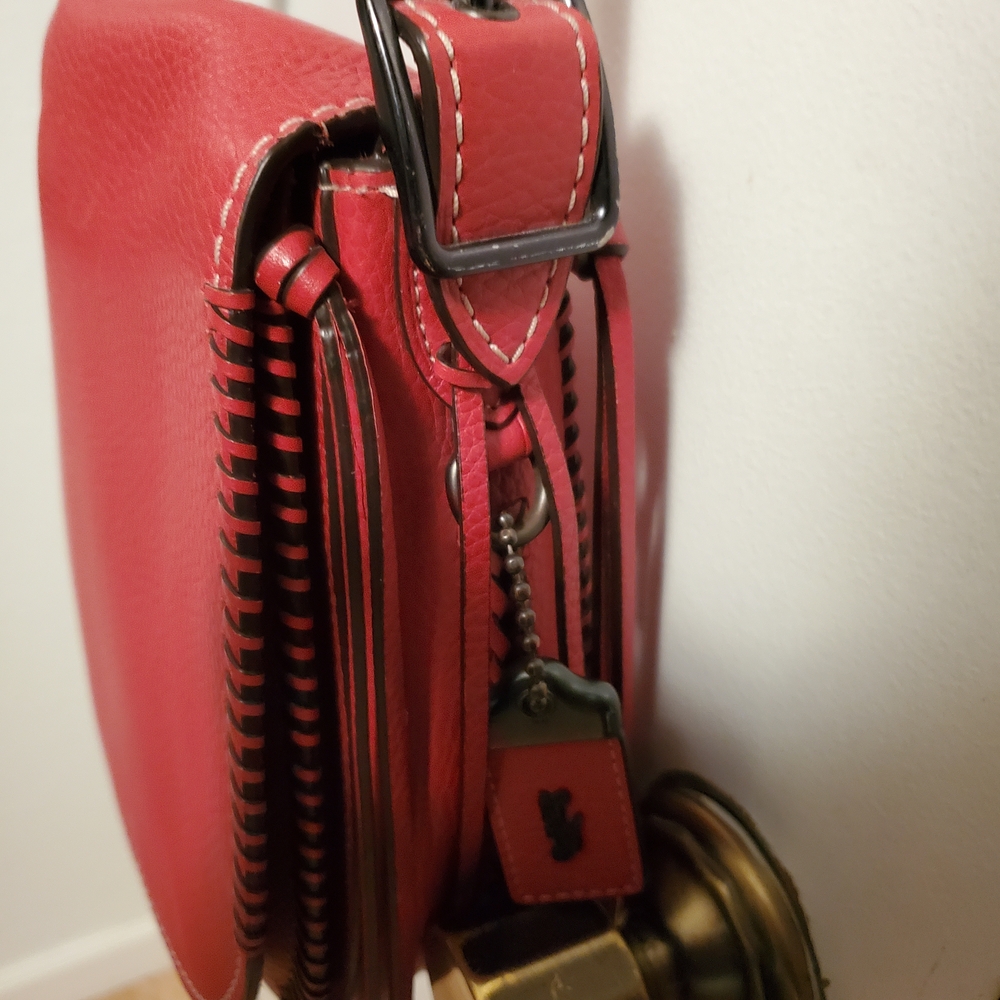 Coach Whiplash Saddlebag With Matching Wallet Like NEW